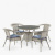 Комплект плетеной мебели Лион-1C T220CT/Y32-W85 Latte 4Pcs (4+1) Комплект плетеной мебели Лион-1C T220CT/Y32-W85 Latte 4Pcs (4+1)